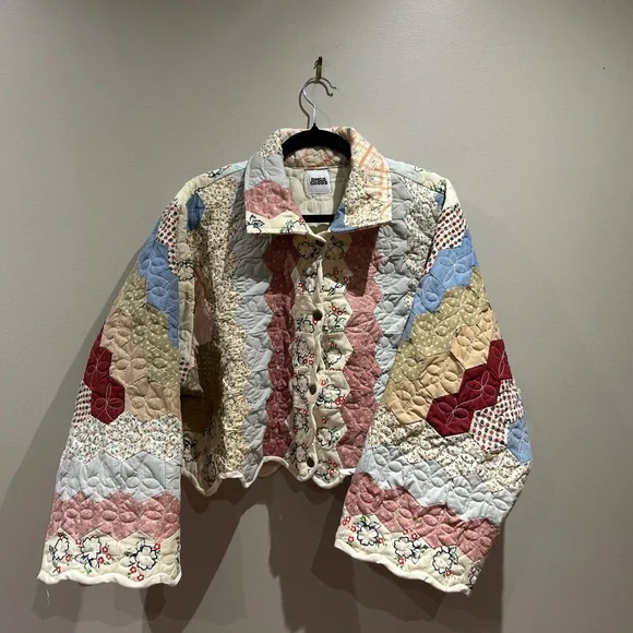 Handmade Patchwork Quilt Jacket - Picture 1 of 12